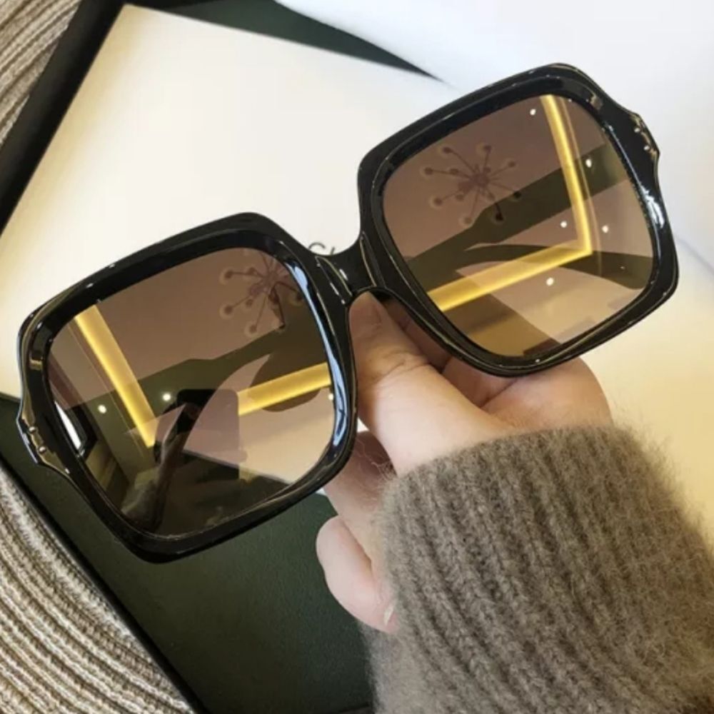 Oversized Auburn Gradient Sunglasses